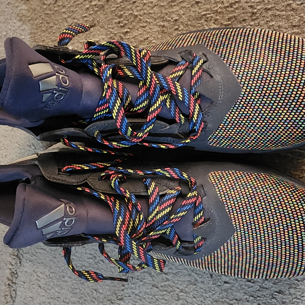 Adidas Colorful Knit Sneakers with Vibrant Laces
